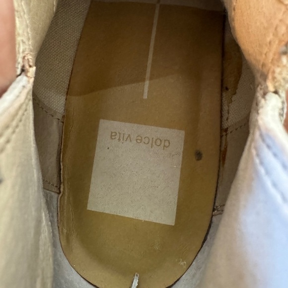 Dolce Vita Karsen Reptile Snakeskin Black Grey Cream Cut Out Heeled Booties 9 - Picture 13 of 14